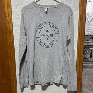 Gray Southern Nazarene (SNU) Long Sleeve Shirt